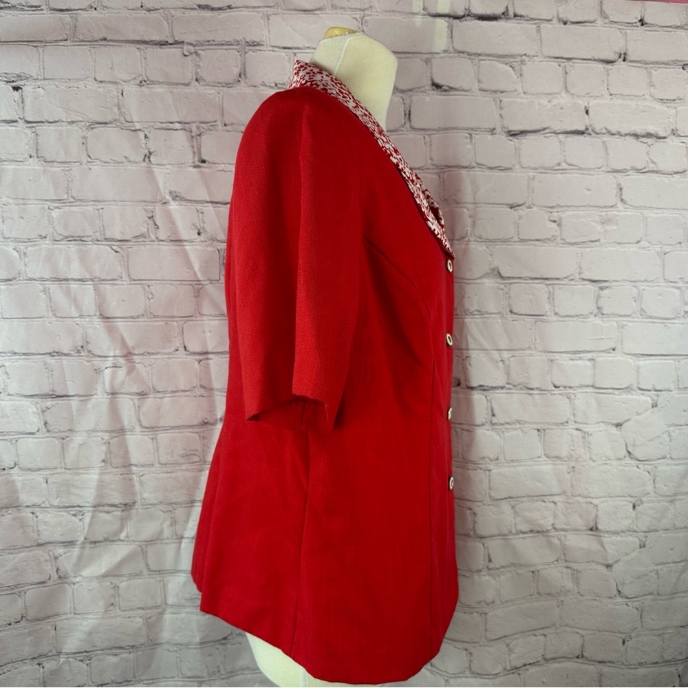 Vtg breli originals button front blouse short sleeve sz 16 80s 90s cosplay - Picture 2 of 9